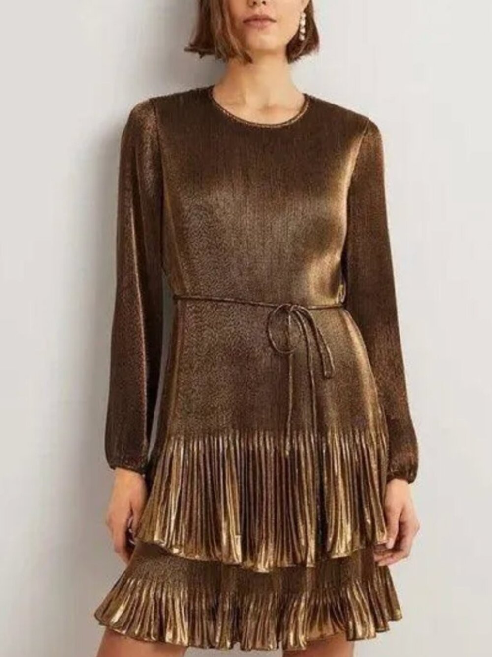 NWT Boden Plisse Mini Dress